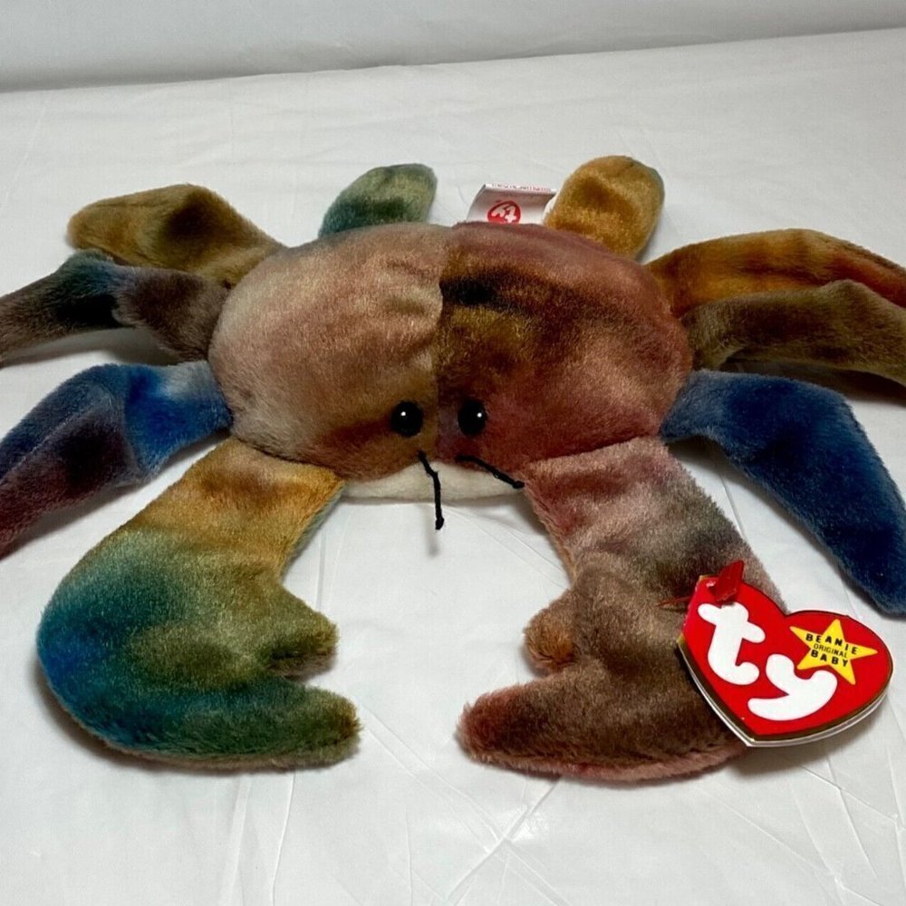Ty Beanie‎ Baby Original 1996 " CLAUDE” All Capitals PVC Pellets RARE VHTF